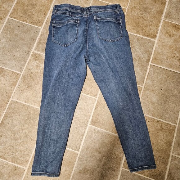 Democracy Ab Technology Jeans Womens Size 16 Blue Straight Pants - Picture 6 of 11
